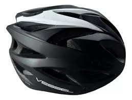 CAPACETE MTB SAFE C/LUZ PTO/BCO M VESSEL