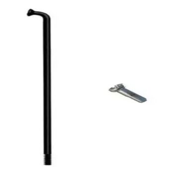 Raio Inox Preto 2,0 x 290mm com Niple - Alta Resistência