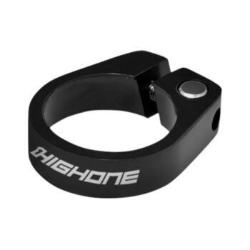 Abraçadeira de Selim Alumínio 34.9mm com Parafuso - Preto | High One