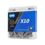 Corrente Fina Index X10 10V 114 Links Preta, KMC