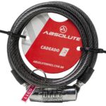 Cadeado Espiral com Segredo 6x1000mm Preto – Segurança para sua Bicicleta