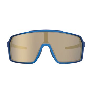 Óculos HB Grinder Metallic Blue Gold Chrome – Estilo e Performance em Cada Pedal