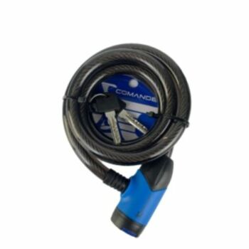 Cadeado Espiral 6x1500mm Fumê Comander