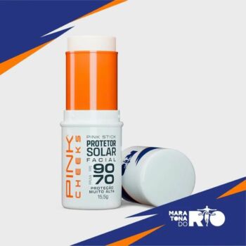 Protetor Solar Pink Stick FPS90 FPUVA70 5KM 14g – Proteção Máxima para Esportistas