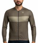 Camisa de Ciclismo masculina manga longa Basic marrom M