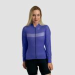 Camisa de Ciclismo feminina manga longa Basic - Hortensia lilas M