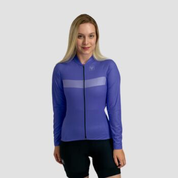 Camisa de Ciclismo feminina manga longa Basic - Hortensia lilas P