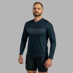 Camisa de Ciclismo masculina manga longa Basic - Gravity chumbo M