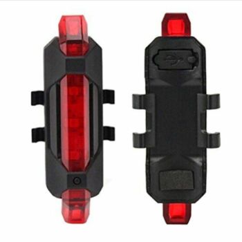 Vista Light Traseiro 5 Funções com Recarga USB - Preto - High One