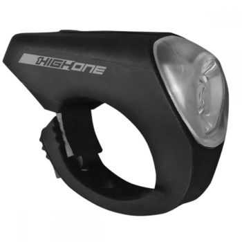 Farol Plástico 1 LED 40 Lumens 3 Funções USB Preto High One