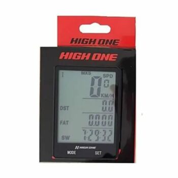 Ciclo Computador High One 20 Funções Wireless com Luz Preto