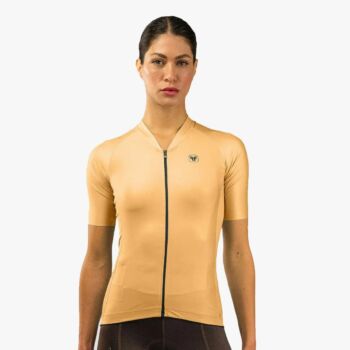 Camisa de Ciclismo Feminina Training Apricot Damasco "P" FREE FORCE