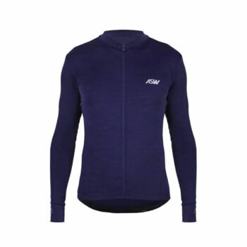 Camisa Ciclismo Manga Longa ASW Essentials Masculina Azul Marinho "G"
