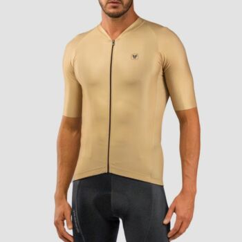 Camisa de Ciclismo Masculino Training Sand Marrom Bege "G" FREE FORCE