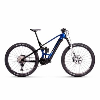 Bicicleta Carbono Elétrica Exalt E-Trail EVO 2024 Azul/Preto Tamanho M – Sense